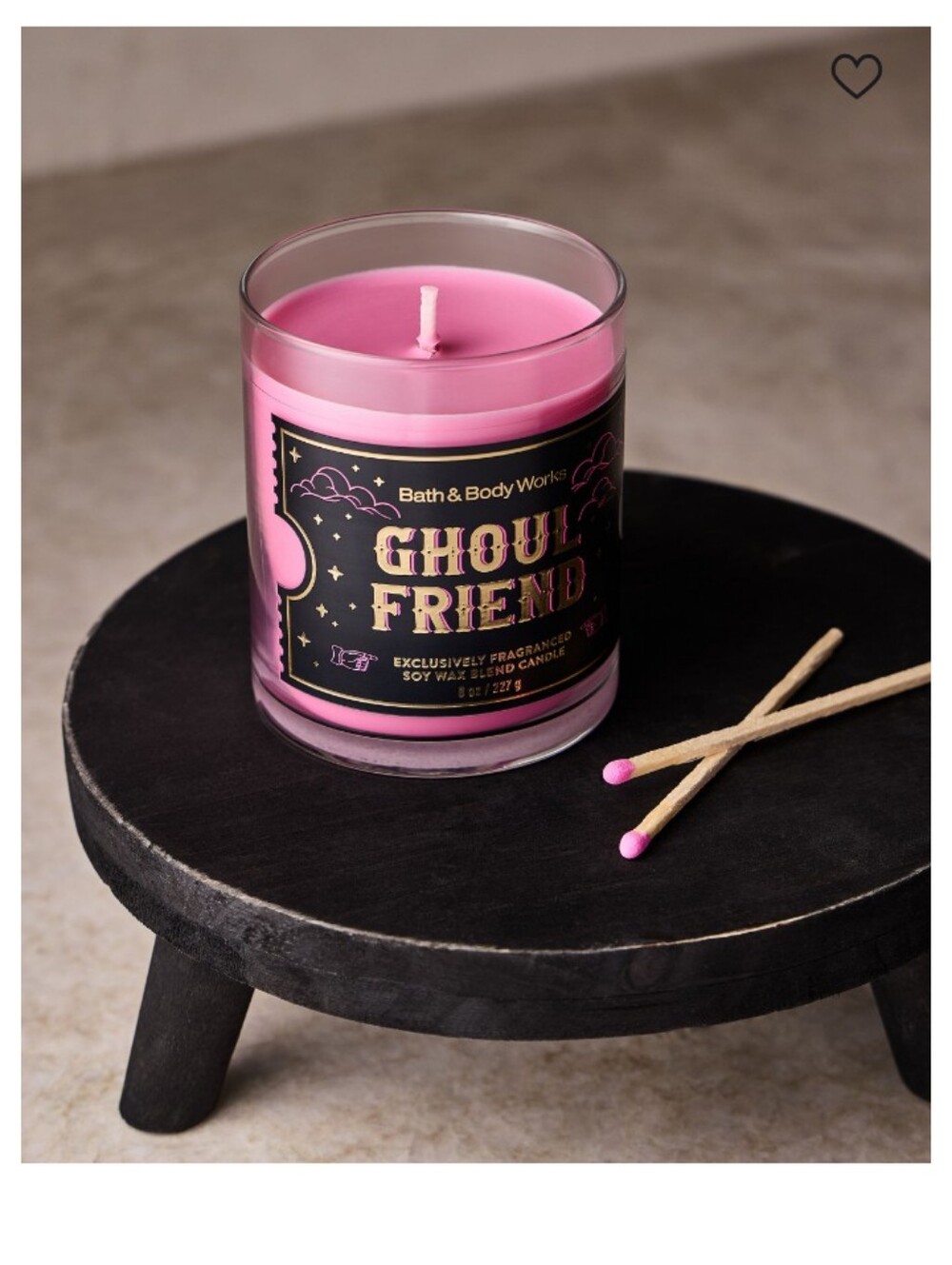 👻👻Bath & Body Works Pink 'Ghoul Friend' Soy Wax Candle👻👻